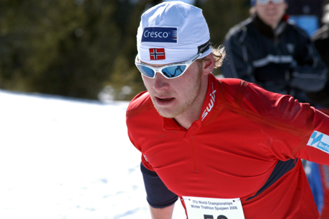 John Anders Gaustad p&aring; den avsluttende langrennsdelen
