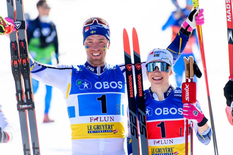 Sundling and Halfvarsson Win the Mixed Team Sprint at Falun World Cup