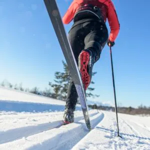 кожаная лыжа