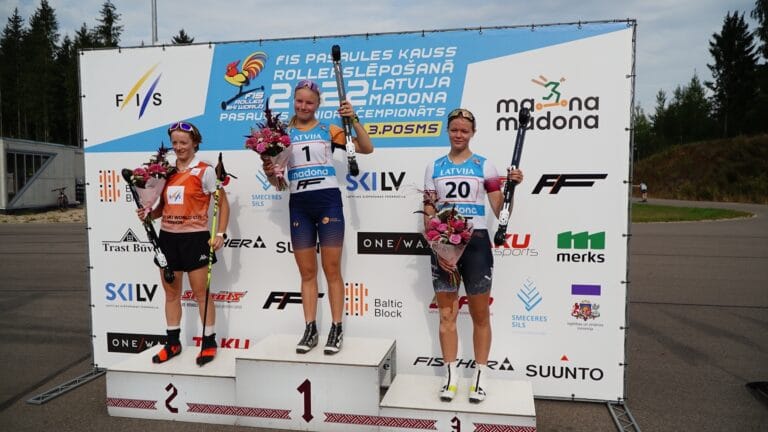 Kivil And Grahn Winners Of The 7.5/10km Race At The Junior Rollerski World Championships
