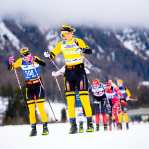 training skiing