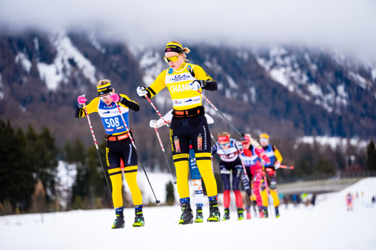 training skiing