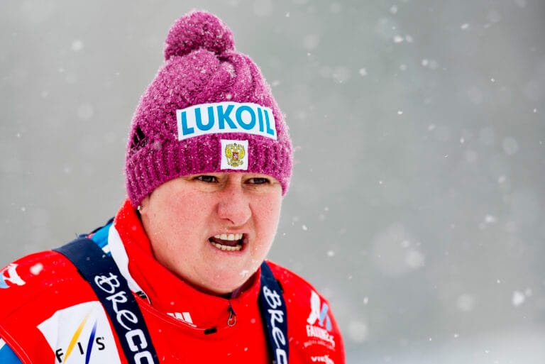 150301 Jelena Välbe, Ryssland, under herrarnas 50 km masstart i klassisk stil under skid-VM den 1 mars 2015 i Falun. Foto: Nils Jakobsson / BILDBYRÅN / kod NJ / 74082 1997