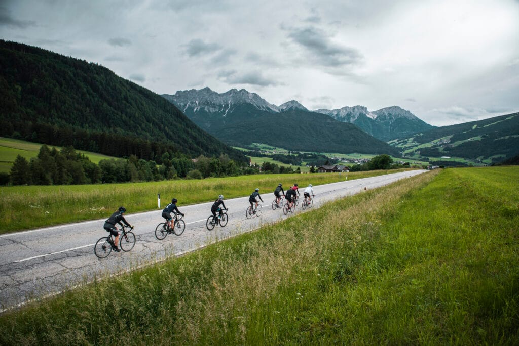 cycling skier