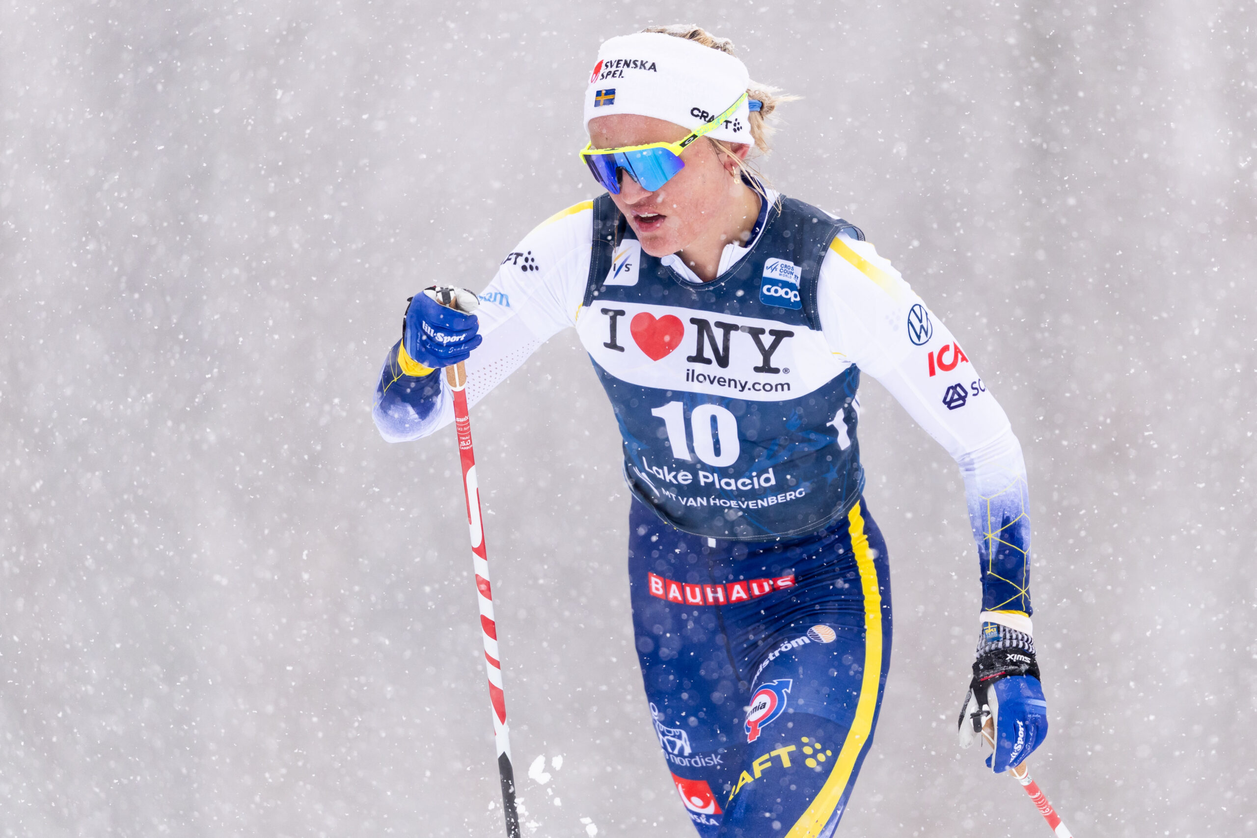 Swedish star storms to 10km classic victory in Lake Placid