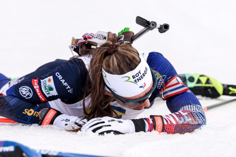 Justine Braisaz-Bouchet (FRA) - IBU World Cup Biathlon, pursuit women, Annecy-Le Grand Bornand (FRA).