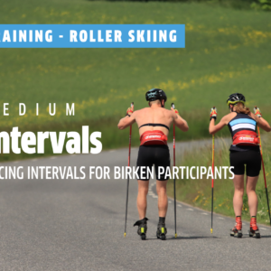 Roller ski intervals