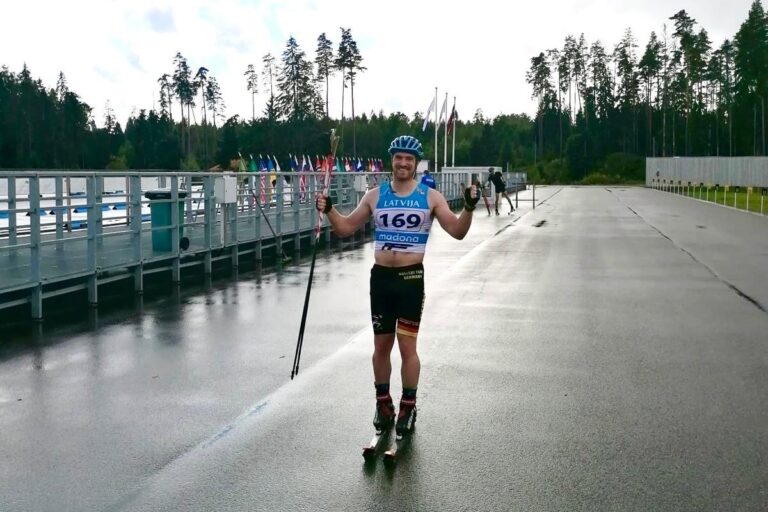 Thomas Bing after winning his first Senior World Championships medal