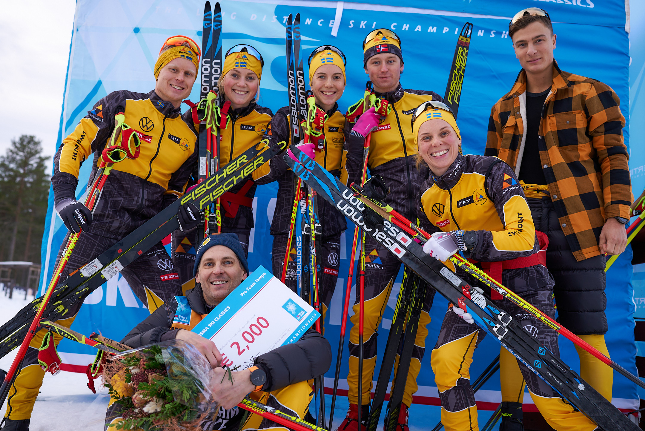 Team Ramudden efter tredjeplatsen på Pro Team Tempot.