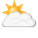 Partly cloudy.  For the period: 12:00&ndash;18:00
