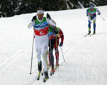 DANIEL åkte mycket taktiskt bra på den svåra startsträckan i OS-stafetten och revanscherade sig från missen i VM-stafetten i Liberec ifjol. Foto: KJELL-ERIK KRISTIANSEN DANIEL åkte mycket taktiskt bra på den svåra startsträckan i OS-stafetten och revanscherade sig från missen i VM-stafetten i Liberec ifjol. Foto: KJELL-ERIK KRISTIANSEN