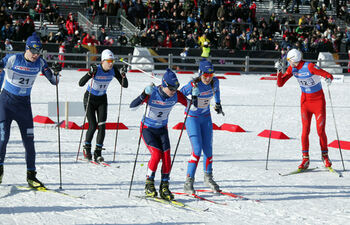 SVERIGES F&Ouml;RSTALAG vid f&ouml;rsta v&auml;xling: Sara Wadman till Filip Danielsson. Foto: KJELL-ERIK KRISTIANSEN