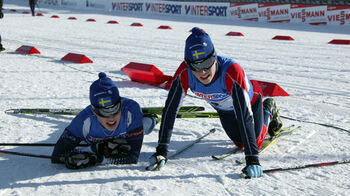 TOG UT ALLT. Sveriges &aring;kare p&aring; andrastr&auml;ckan: Markus Fredriksson och Filip Danielsson. Foto: KJELL-ERIK KRISTIANSEN