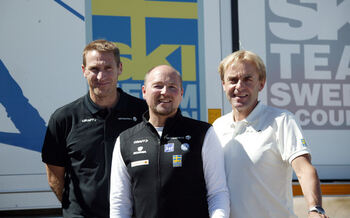 TR&Auml;NARTRION fr v: Magnus Ingesson, Jocke Abrahamsson och Arild Monsen verkar ha hittat en vinnande formel den h&auml;r vintern. Foto: KJELL-ERIK KRISTIANSEN