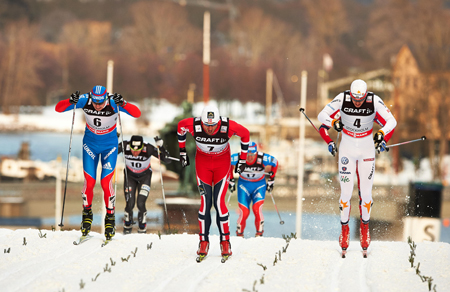 Teodor Peterson blev tvåa efter Northug i semifinalen. FOTO: Felgenhauer/NordicFocus. Teodor Peterson blev tvåa efter Northug i semifinalen. FOTO: Felgenhauer/NordicFocus.