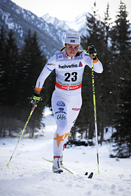 Anna Haag &aring;kte j&auml;mnt med Emma Wik&eacute;n och visar stigande formkurva. FOTO: NordicFocus.