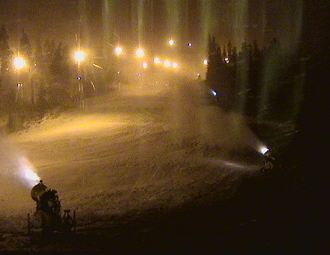 Sn&ouml;produktion och -5 grader