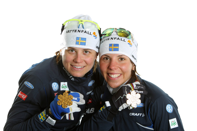 Ida Ingemarsdotter och Charlotte Kalla. Foto: NordicFocus