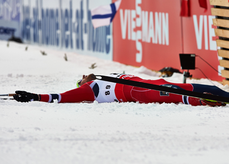 Northug helt utpumpad. FOTO: Laiho/NordicFocus. Northug helt utpumpad. FOTO: Laiho/NordicFocus.