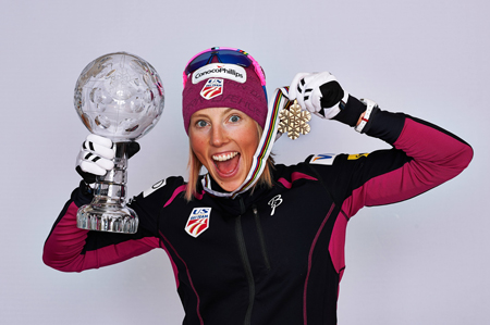 Kikkan Randall. M&auml;starinna i sprintcupen. FOTO: Felgenhauer/NordicFocus.