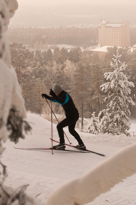 Tomas Jons ger sig iv&auml;g upp&aring;t. FOTO: Per Hagdahl.
