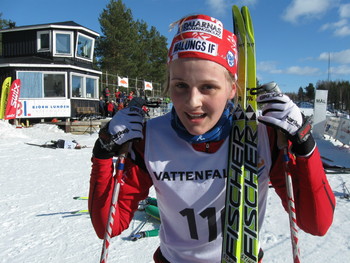 Stina Nilsson, Malung, segrare i D17-18. Foto: Christian H&ouml;ijer