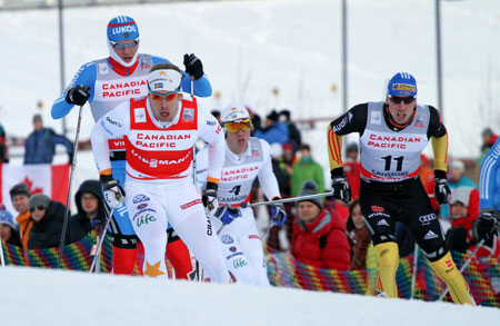Emil J&ouml;nsson och Simon Persson in action. FOTO: Roycroft/NordicFocus. 