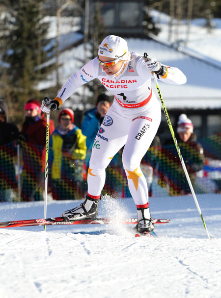 Hanna Falk i prologen.  FOTO: Roycroft/NordicFocus. 