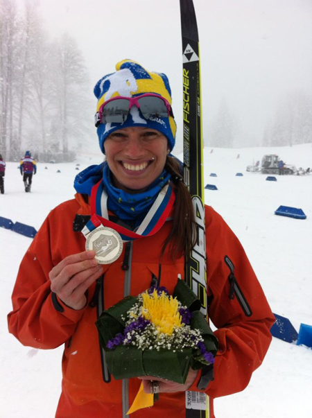 Helene Ripa tog en fin silvermedalj p&aring; f&ouml;rparalympics i Sotji.