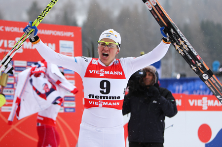 En jublande glad Ida. FOTO: Laiho/NordicFocus.