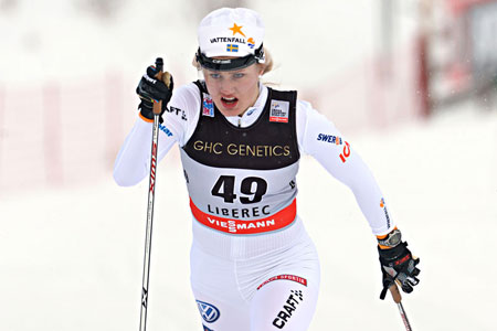 Marika Sundin k&auml;mpade h&aring;rt och slutade p&aring; 30:e plats. FOTO: NordicFocus.