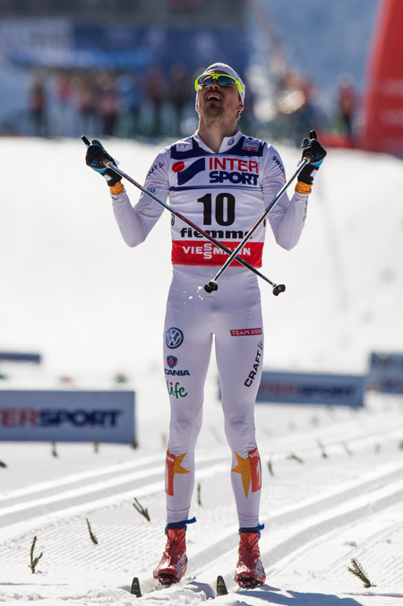 M&aring;llinjen &auml;r n&aring;dd. Guldet &auml;r i hamn. FOTO: Laiho/NordicFocus.