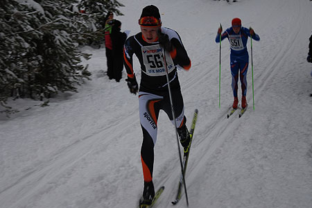 Oskar Svensson &aring;kte starkt i Morapinglan. FOTO: Johan Trygg.
