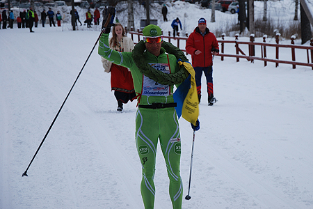 Segergest från Jerry Ahrlin. FOTO: Johan Trygg. Segergest från Jerry Ahrlin. FOTO: Johan Trygg.