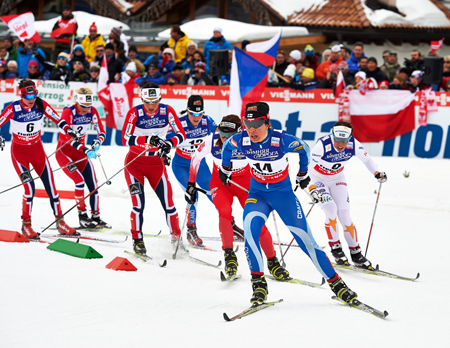 Kalla var med in till skidbytet. FOTO: Felgenhauer/NordicFocus.