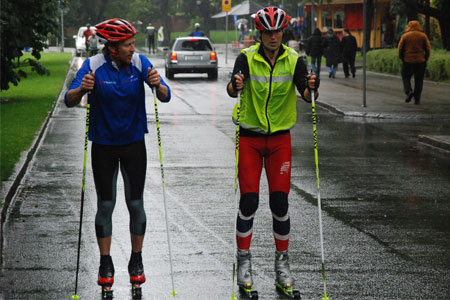 Mattias ger goda tips kring stakning. FOTO: Johan Trygg.