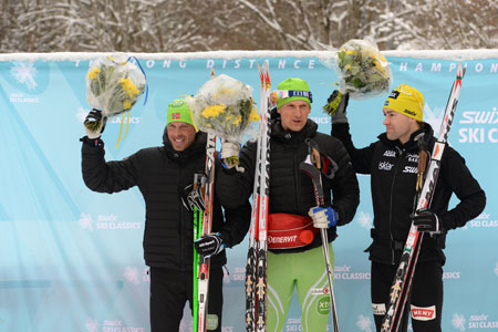 Herrpallen: Anders Aukland, Jerry Ahrlin och J&ouml;rgen Brink. FOTO: Rauschendorfer/NordicFocus.