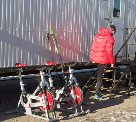 H&auml;r ska amerikanerna v&auml;rma upp. FOTO: Arnautovitch/NordicFocus.