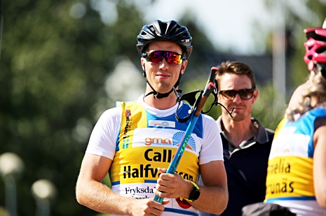 Calle Halfvarsson vann SM-guldet i sprint i vintras. Han blev dock ”bara” tredje svensk i OS-sprinten i Pyeongchang. Nu åker han Dansbandssprinten i Malung 19 juli. FOTO: Marcela Havlova/KEK-stock.