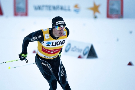 Dario Cologna och hela det schweiziska världscuplaget kommer till Gällivarepremiären. FOTO: Yngve Johansson, Imega Promotion.