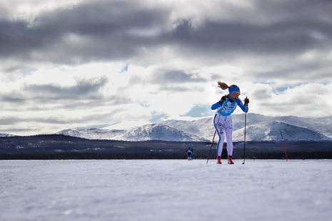Årefjällsloppets banan passerar Ottsjön. FOTO: Årefjällsloppet.