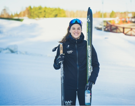 Anna Dyvik &auml;r ocks&aring; ny ambassad&ouml;r f&ouml;r Vitamin Well. FOTO: Vitamin Well.