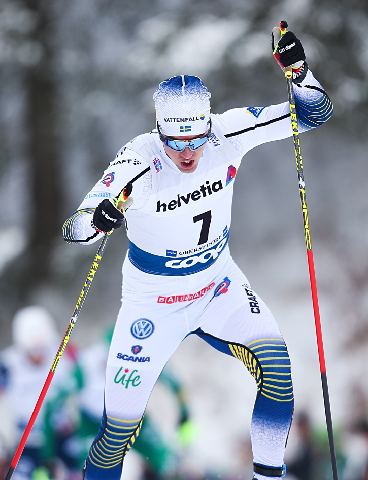 Calle Halfvarsson &aring;kte som sjua i jaktstarten. FOTO: GEPA pictures/Phillip Brem.