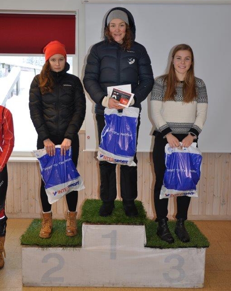 Topptrion bland tjejerna: Maja Majbäck, Moa Lundgren och Johanna Hagström. FOTO: Östersunds SK.