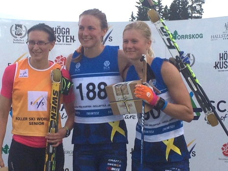 Guld till Linn S&ouml;mskar och silver till Maja Dahlqvist. FOTO: Arrang&ouml;ren.