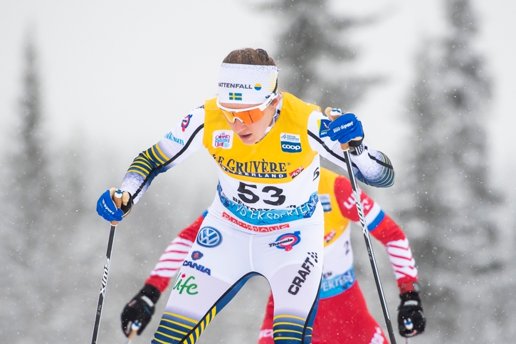 Ytterligare ett topplopp av Ebba Andersson som slutade fyra precis utanf&ouml;r pallen. FOTO: Jon Olav Nesvold/Bildbyr&aring;n.