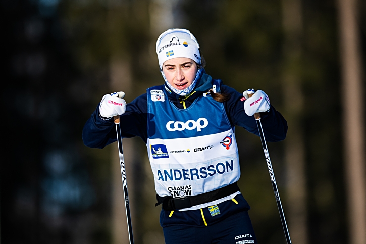 Ebba under test av v&auml;rldscupbanan i Ulricehamn p&aring; fredagen. FOTO: Mathias Bergeld/Bildbyr&aring;n.