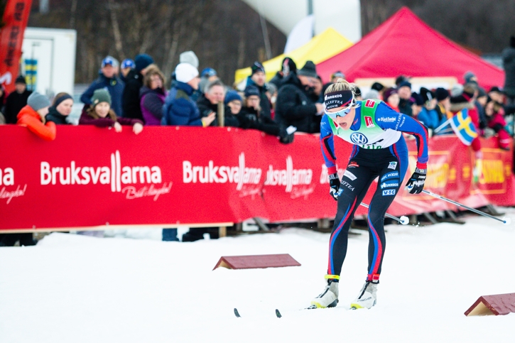 Junioren Frida Karlsson imponerade stort med en andra plats. FOTO: Johan Axelsson/Bildbyrån.