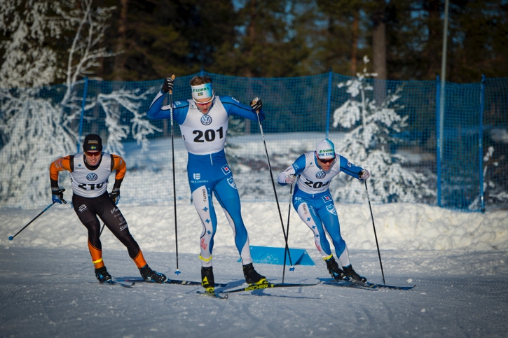 Prologvinnaren Marcus Grate vann också semifinal 1 före Hugo Jacobsson, Falun Borlänge och klubbompisen Martin Bergsgsröm som sen vann finalen. FOTO: Patrick Trägårdh.
