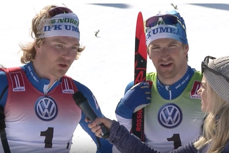 Marcus Grate och Teodor Peterson f&ouml;rsvarade IFK Ume&aring;s guld fr&aring;n i fjol. FOTO: Fr&aring;n arrang&ouml;rens webbs&auml;ndning.